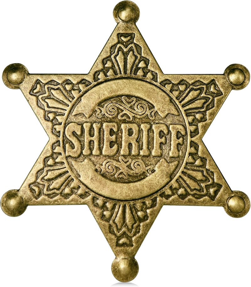 iMagitek Western Sheriff Badge - Old West Prop Star Officer Vest Badge - Image 1